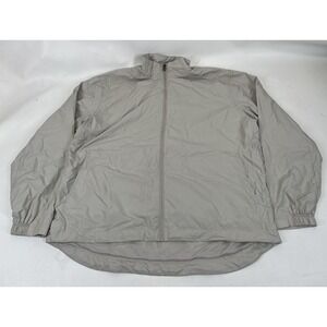 Callaway Golf Full Zip Windbreaker Jacket Mens Size L Beige